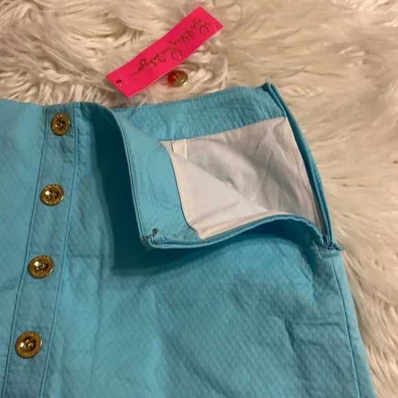 Lilly Pulitzer Kaylie Skorts size 4 brand new with tags beautiful blue Ibiza - Picture 8 of 12